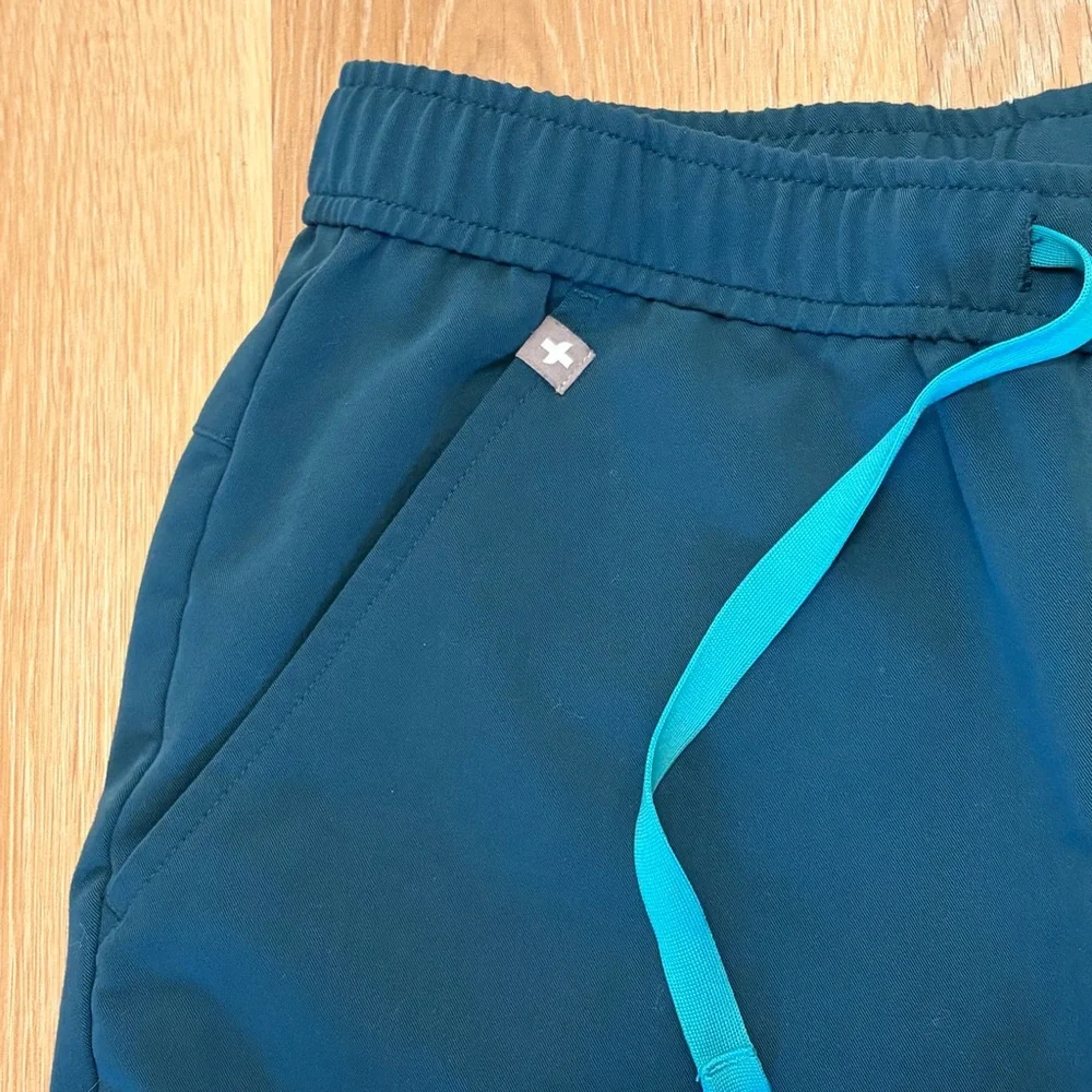 Figs Men’s Tansen Small Scrub Pants Teal Drawstring Jogger Nurse Doctor